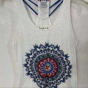 Desingual Womens Racerback Tank top size small
